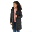 Bench Girls Eualie Long Maxi Length Coat Black