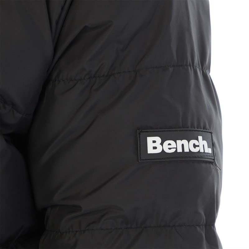 Bench Girls Eualie Long Maxi Length Coat Black - Image 3