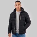 Bench Mens Gaudino Hooded Puffer Jacket Black