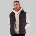 Bench Mens Galban Hooded Puffer Gilet Black