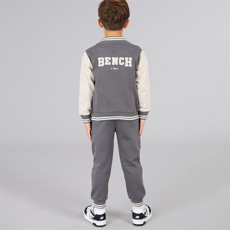 Bench Boys Varsity Jacket And Joggers Set Grey - Image 2