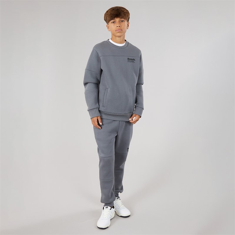 Bench Boys Techshun Tracksuit Steel Grey - Image 4