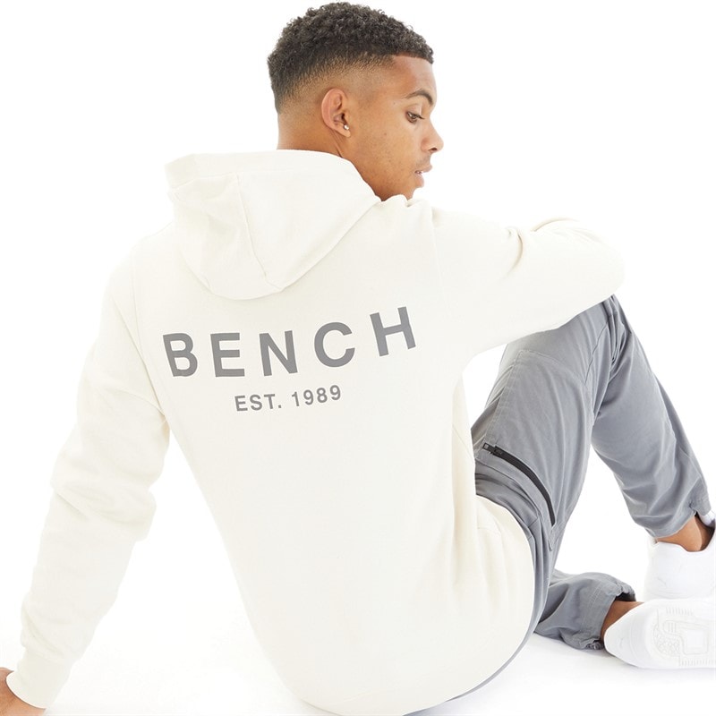 Bench Mens Mobbley Hoodie Ecru - Image 1