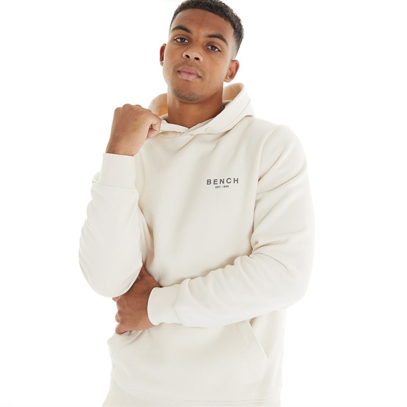 Bench Mens Mobbley Hoodie Ecru - Image 2