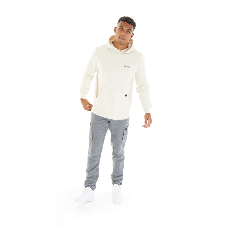 Bench Mens Mobbley Hoodie Ecru - Image 3