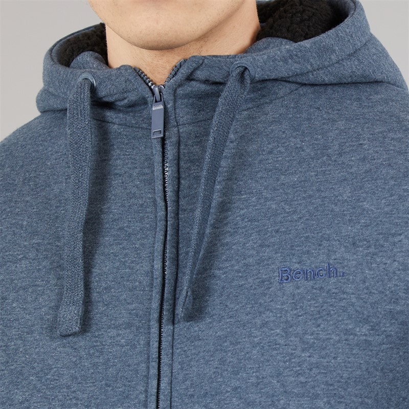 Bench Mens Baraz Hoodie Navy Marl - Image 5