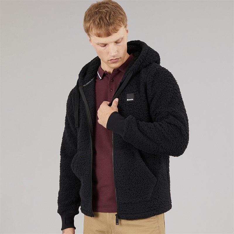 Bench Mens Tommy Hoodie Black - Image 3