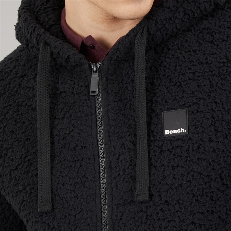Bench Mens Tommy Hoodie Black - Image 5