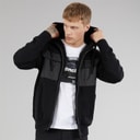 Bench Mens Minski Knitted Hoodie Black