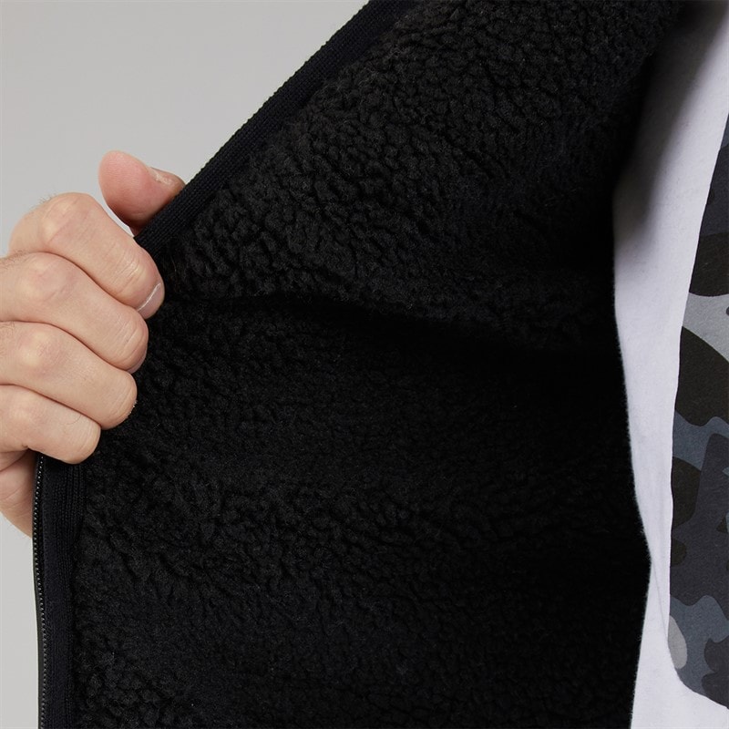 Bench Mens Minski Knitted Hoodie Black - Image 5