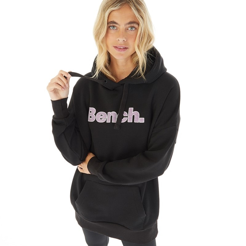 Bench Womens Dayla Oversized Hoodie Black - Image 1