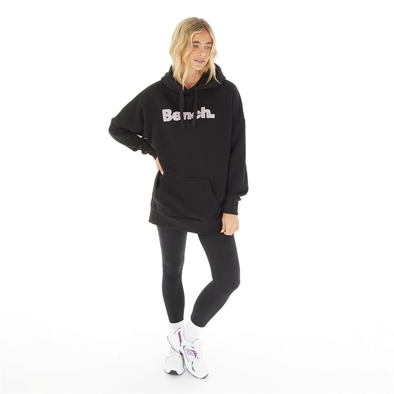 Bench Womens Dayla Oversized Hoodie Black - Image 3