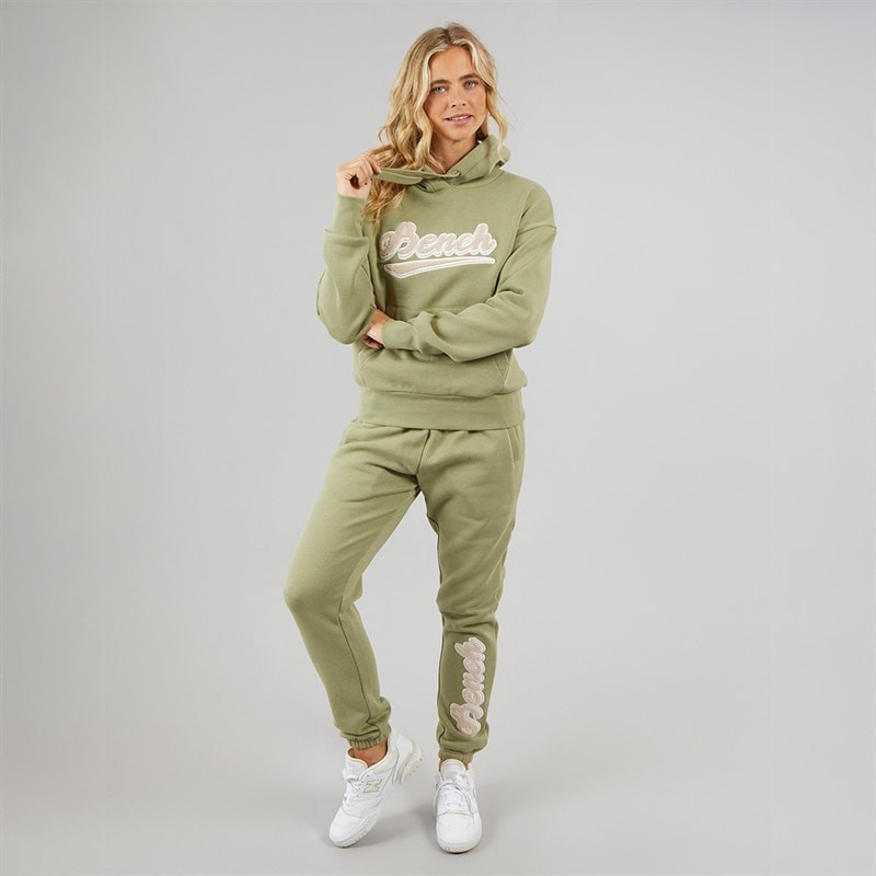 Bench Womens Levine Tracksuit Washed Khaki - Image 4