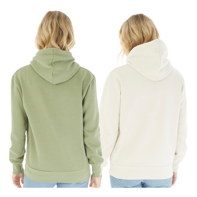 Bench Womens Leane 2 Pack Hoodies Soft Khaki/Stone Grey - Image 2