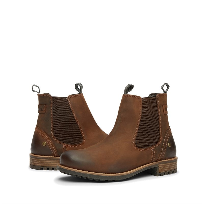 Bench Mens Newton Chelsea Boots Chestnut - Image 5