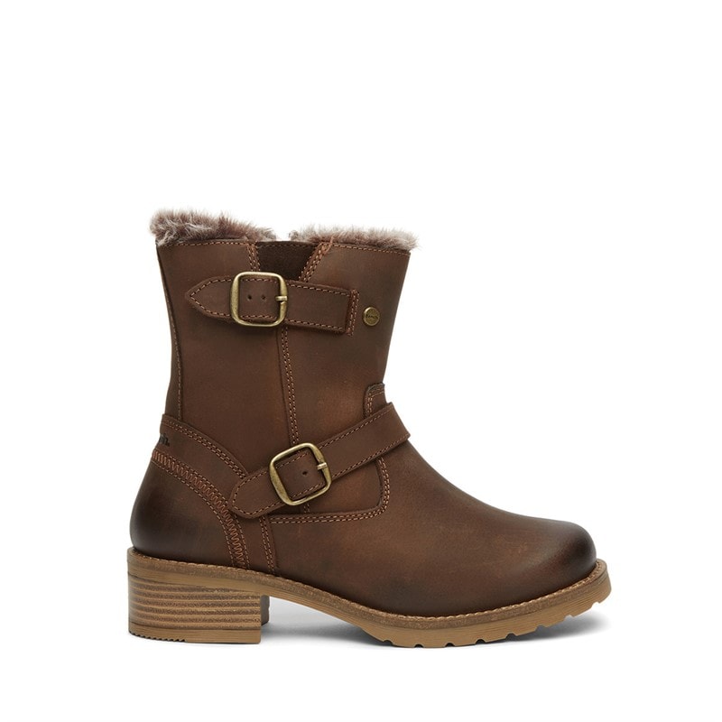 Bench Womens Warley Buckled Boots Brown