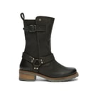 Bench Womens Wardour Buckled Biker Boots Black