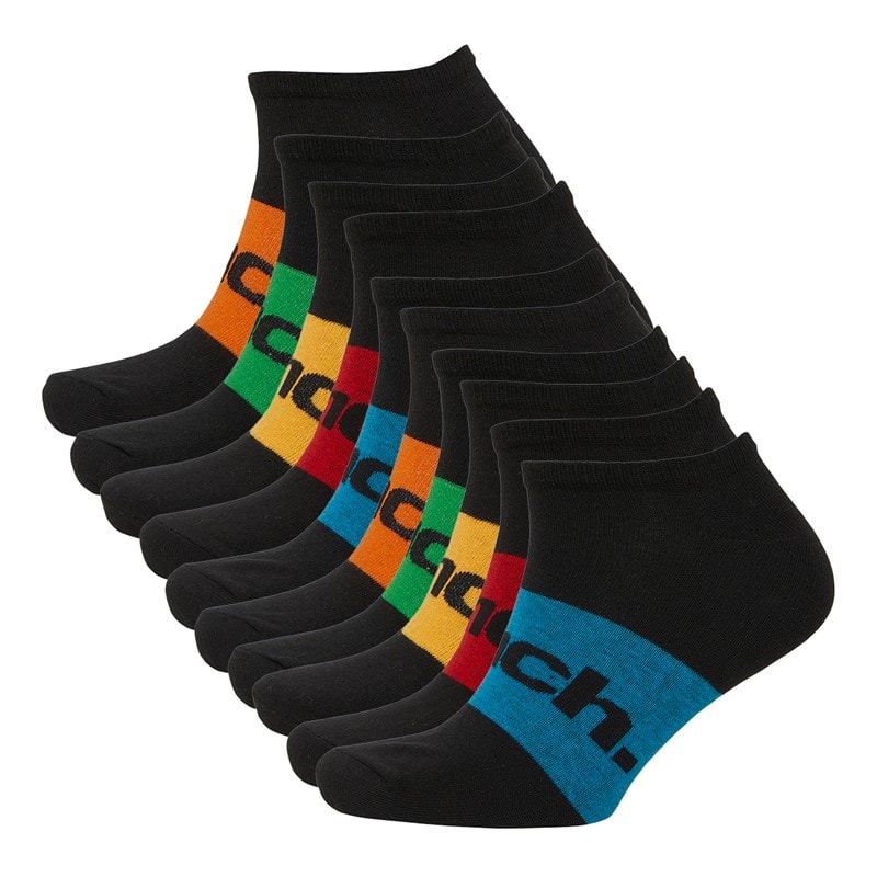 Bench Mens Merrick Ten Pack Trainer Socks Black