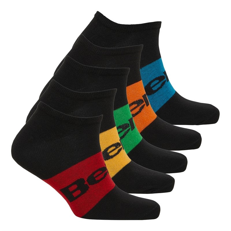 Bench Mens Merrick Ten Pack Trainer Socks Black - Image 2