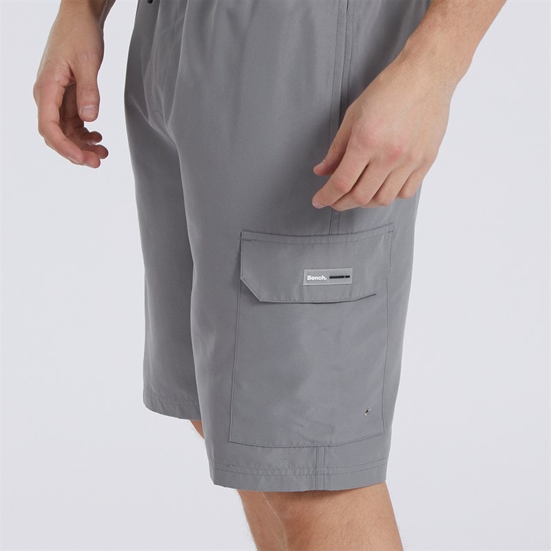 Bench Mens Shallis Cargo Swim Shorts Steel Grey - Image 3