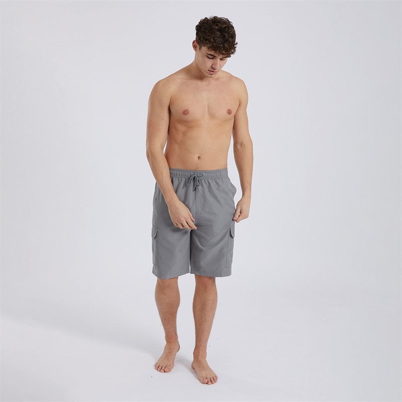 Bench Mens Shallis Cargo Swim Shorts Steel Grey - Image 4