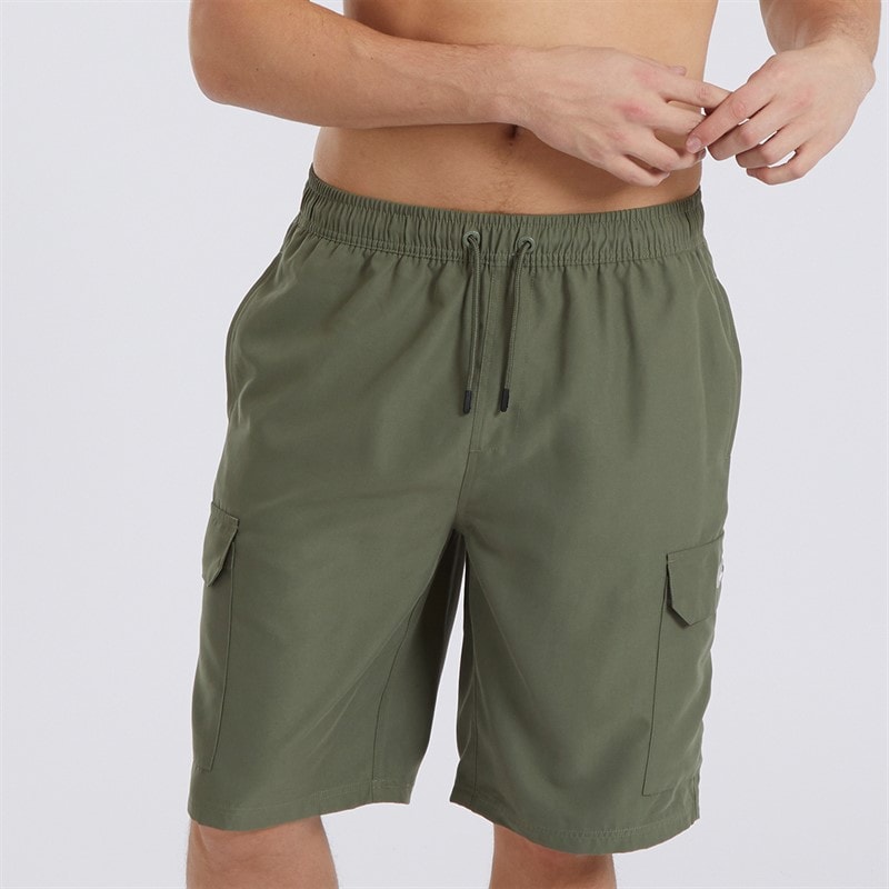 Bench Mens Shallis Cargo Swim Shorts Khaki - Image 1
