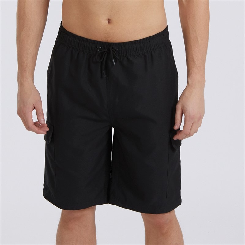 Bench Mens Shallis Cargo Swim Shorts Black - Image 1