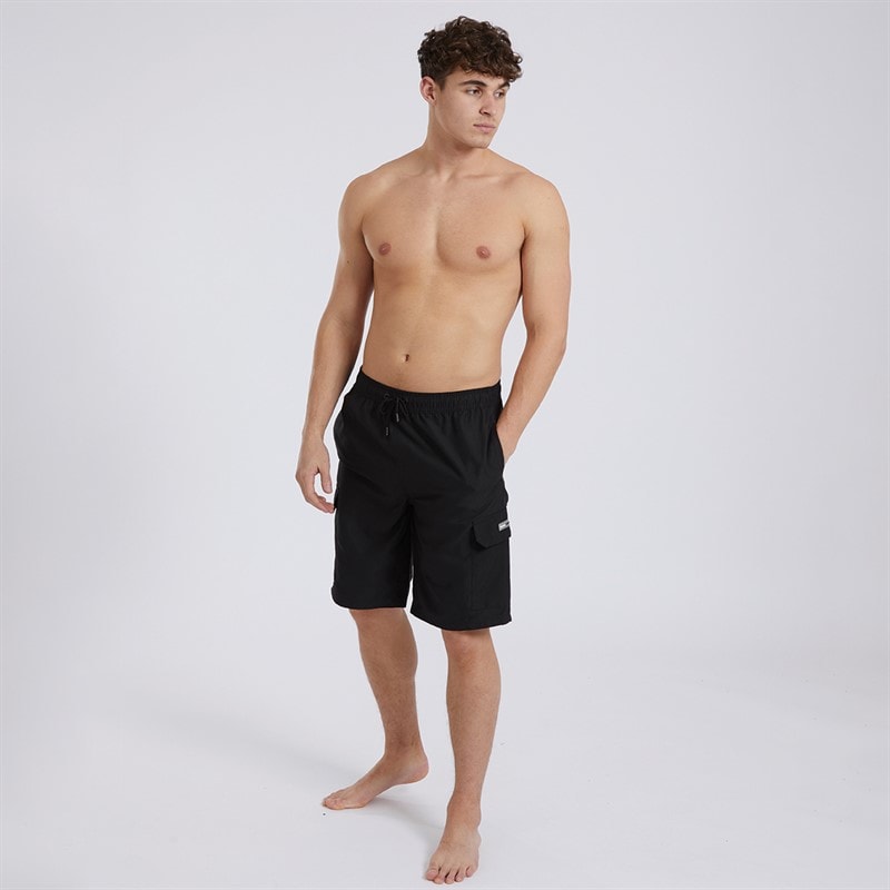 Bench Mens Shallis Cargo Swim Shorts Black - Image 4