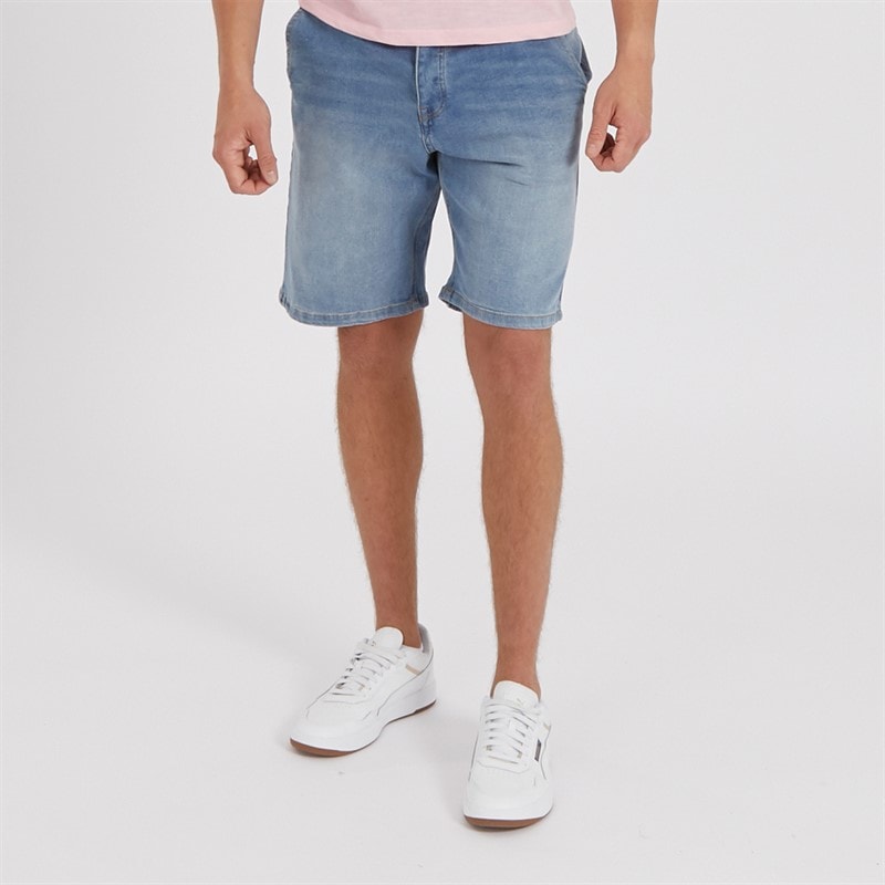 Bench Mens Javid Denim Shorts Midwash