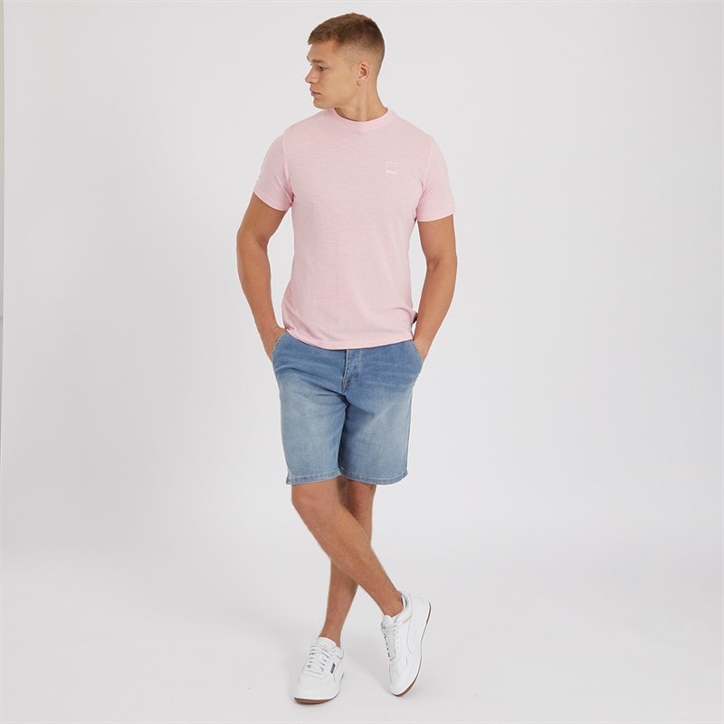 Bench Mens Javid Denim Shorts Midwash - Image 4