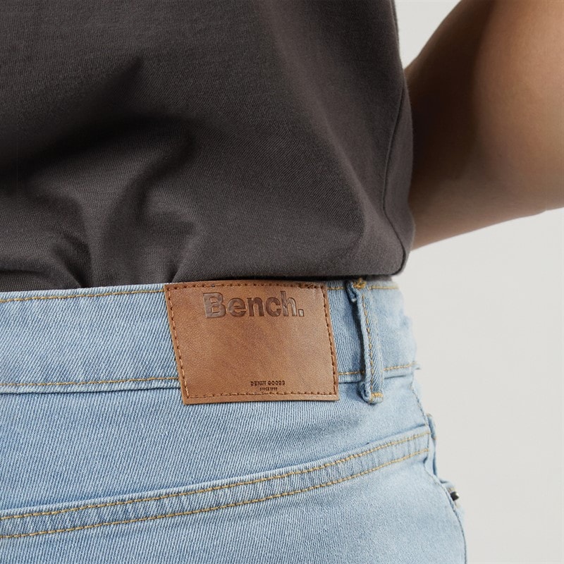 Bench Mens Vargel Denim Shorts Midwash - Image 3