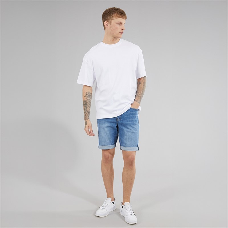 Bench Mens Vargel Denim Shorts Midwash - Image 4