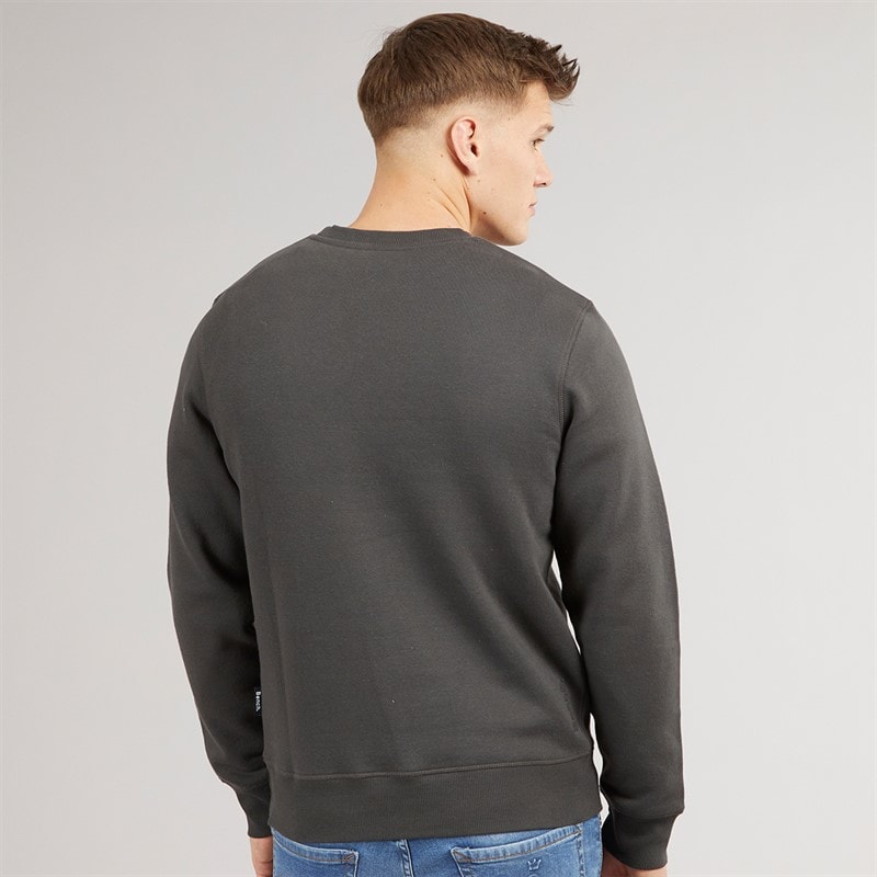 Bench Mens Elado Sweatshirt Dark Grey - Image 2