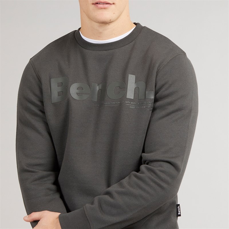 Bench Mens Elado Sweatshirt Dark Grey - Image 3