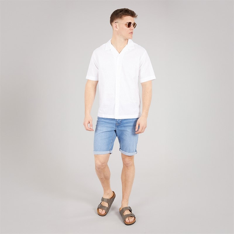 Bench Mens Auxin Short Sleeve Shirt White - Image 3