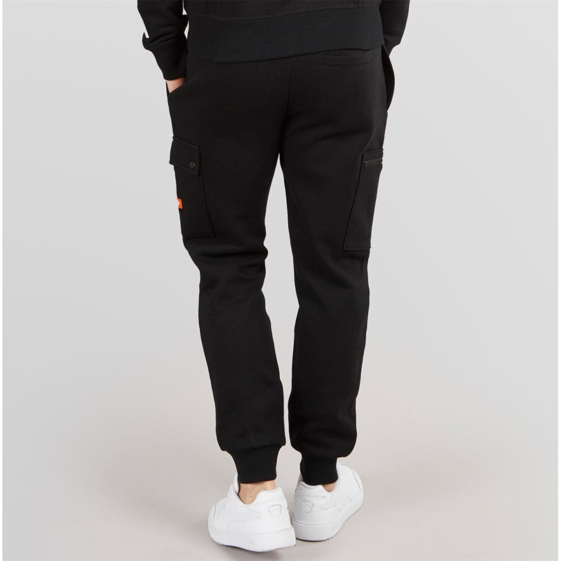 Bench Mens Aplev Cargo Joggers Black - Image 2