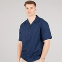 Bench Mens Auxin Short Sleeve Shirt Navy