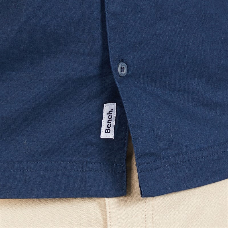 Bench Mens Auxin Short Sleeve Shirt Navy - Image 3
