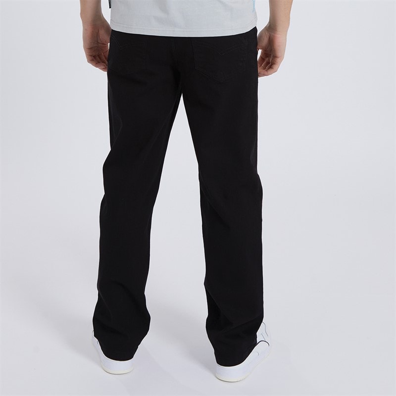 Bench Mens Jeffers Loose Fit Jeans Black - Image 2