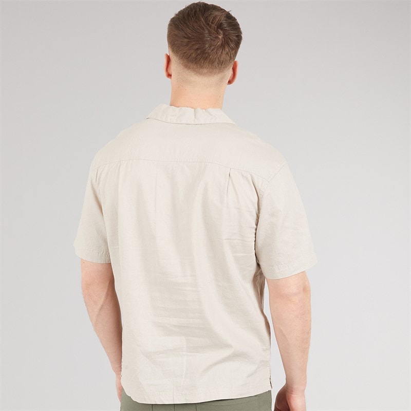 Bench Mens Auxin Short Sleeve Shirt Sand - Image 2