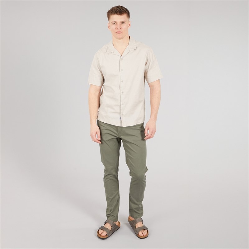 Bench Mens Auxin Short Sleeve Shirt Sand - Image 3