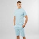 Bench Mens Beslo T-Shirt And Shorts Co-Ord Ice