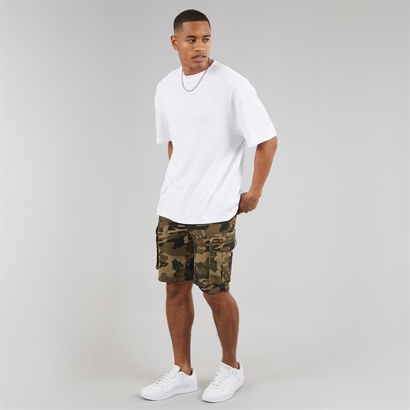 Bench Mens Noahs Cargo Shorts Khaki Camo - Image 4