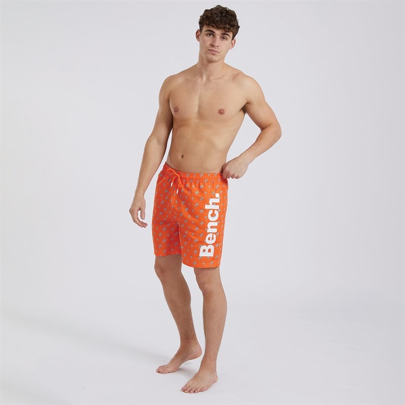 Bench Mens Oclis Swim Shorts Bright Orange - Image 3