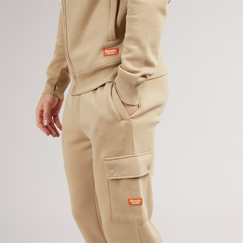 Bench Mens Jarlev Tracksuit Stone - Image 3