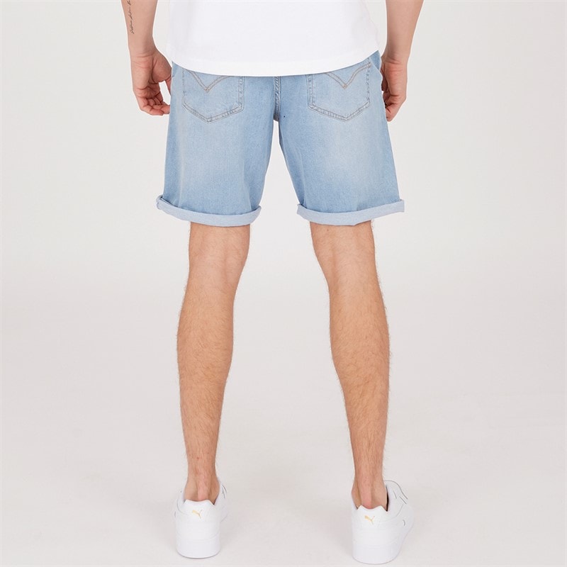 Bench Mens Javid Denim Shorts Lightwash - Image 2