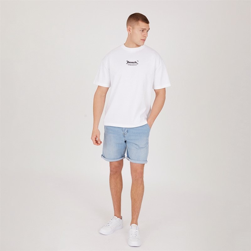 Bench Mens Javid Denim Shorts Lightwash - Image 3