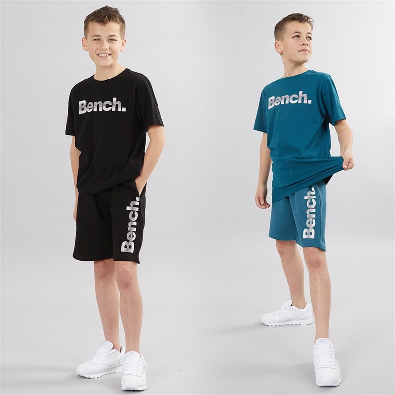 Bench Boys Trinti Two Pack T-Shirts Teal/Black - Image 3