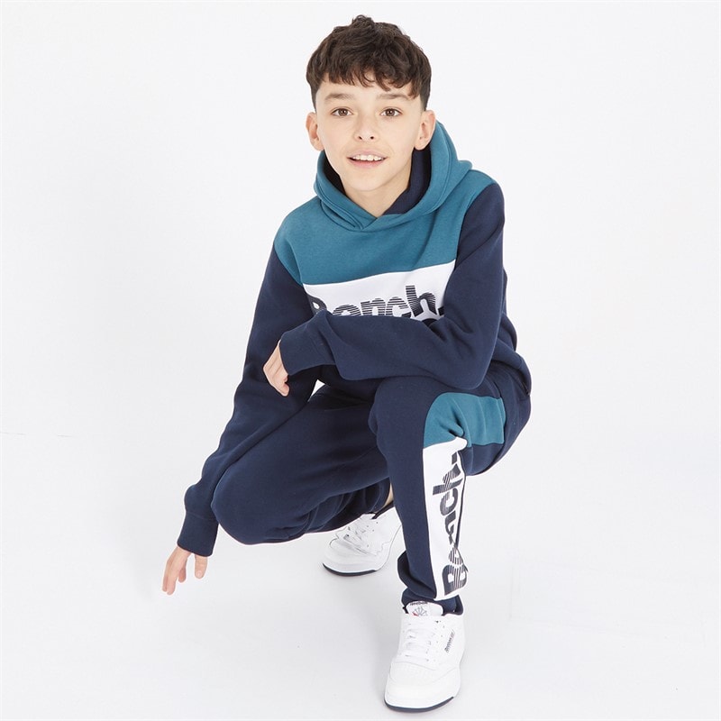 Bench Boys Marraf Colour Blocking Tracksuit Navy - Image 3