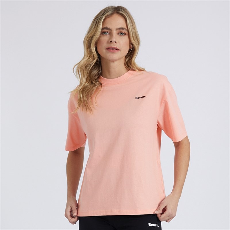 Bench Womens Savita T-Shirt Pink Coral - Image 2